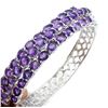 Image 2 : Natural Unheated Oval Amethyst Bangle