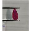 Image 1 : Natural Burma Pear Shape Red Ruby -  Untreated