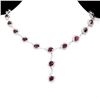 Image 1 : Natural Rhodolite Garnet Necklace