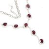Image 2 : Natural Rhodolite Garnet Necklace