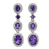 Image 1 : Natural Unheated Amethyst  Earrings