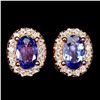 Image 1 : Natural Unheated Tanzanite Earrings