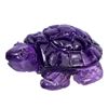 Image 1 : Natural Handcrafted Amethyst Turtle Carving