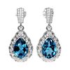 Image 1 : Natural London Blue Topaz  Earrings
