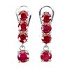 Image 2 : Natural Pigeon Blood Ruby Earrings