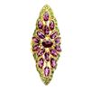 Image 2 : Unheated Rhodolite Garnet Chrome Diopside Ring