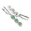 Image 2 : Natural Colombian Emerald Earrings