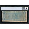 Image 2 : 1864 $5 T-69 Confederate PCGS 25