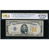 1934A $5 N Africa Silver Certificate PCGS 40PPQ