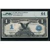 1899 $1 Black Eagle Silver Certificate PMG 64