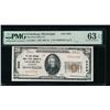 1929 $20 Vicksburg MS National Note PMG 63EPQ