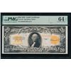 1922 $20 Gold Certificate PMG 64EPQ