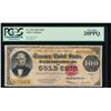 1922 $100 Gold Certificate PCGS 20PPQ
