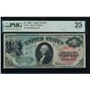 1869 $1 Legal Tender Note PMG 25