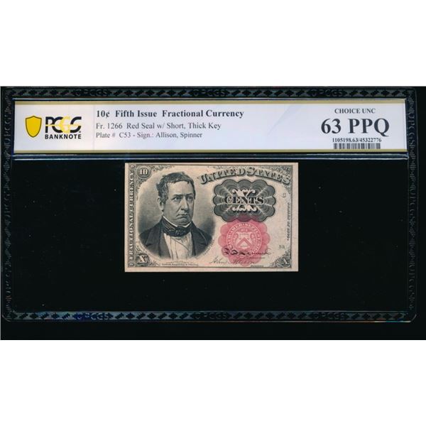 10 Cent Fifth Issue Fractional PCGS 63PPQ
