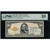 1928 $50 Gold Certificate PMG 30