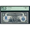 1899 $2 Mini Porthole Silver Certificate PCGS 55
