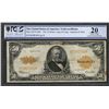 1922 $50 Gold Certificate PCGS 20
