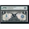 1899 $1 Black Eagle Silver Certificate PMG 40