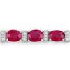Image 2 : 14KT White Gold 16.52ctw Ruby and Diamond Bracelet