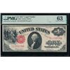 Image 1 : 1917 $1 Legal Tender Note PMG 63