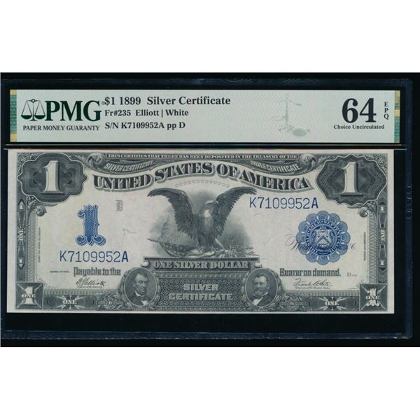 1899 $1 Black Eagle Silver Certificate PMG 64EPQ