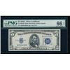 Image 1 : 1934C $5 Silver Certificate PMG 66EPQ