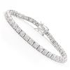 Plated Rhodium 0.32ctw Diamond Bracelet