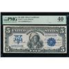 Image 1 : 1899 $5 Chief Silver Certificate PMG 40