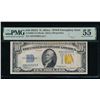 1934A $10 N Africa Silver Certificate PMG 55