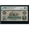 Image 1 : 1860's $2 Providence RI Obsolete PMG 64EPQ