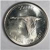 Image 1 : 1967 Queen Elizabeth II Canadian Silver Dollar UNC