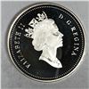 Image 2 : 1990 Queen Elizabeth II Canadian Silver Dollar UNC HEAVY CAMEO