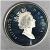 Image 2 : 2001 Queen Elizabeth II Canadian Silver Dollar UNC Heavy Cameo