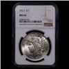 Image 2 : NGC 1923-p Peace Dollar $1 Graded ms65 By NGC