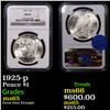 Image 1 : NGC 1925-p Peace Dollar $1 Graded ms65 By NGC