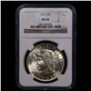 Image 2 : NGC 1923-p Peace Dollar $1 Graded ms65 By NGC