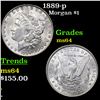 Image 1 : 1889-p Morgan Dollar $1 Grades Choice Unc