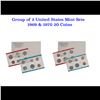Image 1 : Group of 2 United States Mint Set in Original Government Packaging! From 1969-1970 with 20 Coins Ins