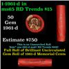 Image 1 : Shotgun Lincoln 1c roll, 1961-d 50 pcs Wrapper.