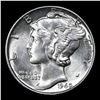 Image 2 : 1940-p Mercury Dime 10c Grades GEM Unc