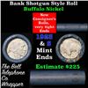 Image 1 : Buffalo Nickel Shotgun Roll in Old Bank Style 'Bell Telephone'  Wrapper 1923 & s Mint Ends