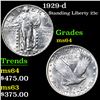 Image 1 : 1929-d Standing Liberty Quarter 25c Grades Choice Unc