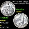 Image 1 : 1935-s San Diego Old Commem Half Dollar 50c Grades GEM+ Unc