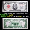 Image 1 : 1928C $5 Red Seal United States Note Grades Gem+ CU
