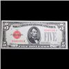 Image 2 : 1928C $5 Red Seal United States Note Grades Gem+ CU