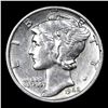 Image 2 : 1942-d Mercury Dime 10c Grades Choice AU/BU Slider