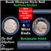 Image 1 : Buffalo Nickel Shotgun Roll in Old Bank Style 'Bell Telephone'  Wrapper 1927 & d Mint Ends