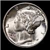 Image 2 : 1943-p Mercury Dime 10c Grades GEM++ Unc