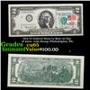 Image 1 : 1976 $2 Federal Reserve Note 1st Day of Issue, with Stamp (Philadelphia, PA) Grades Gem CU